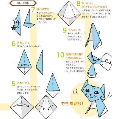 誠文堂新光社『オリガミ・ナビ! どうぶつ編:マンガでよくわかる』 レイアウト