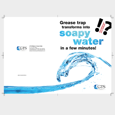 パンフレットの翻訳テキスト入替